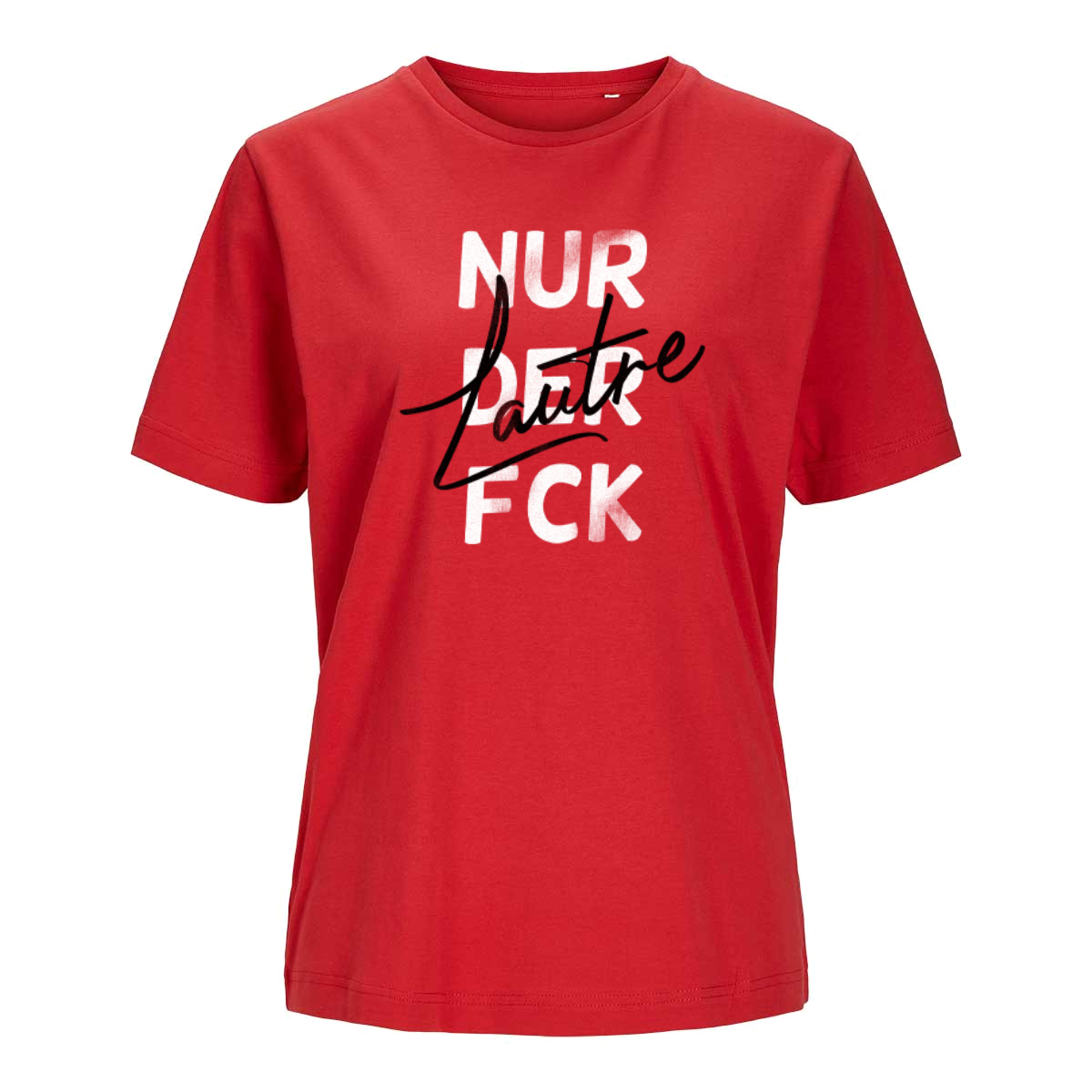 Nur der FCK - Lautre - DAMENSHIRT Jack & Jones - T-Shirt - 100 % ringgesponnene, gekämmte Bio-Baumwolle (Lipstick Red)