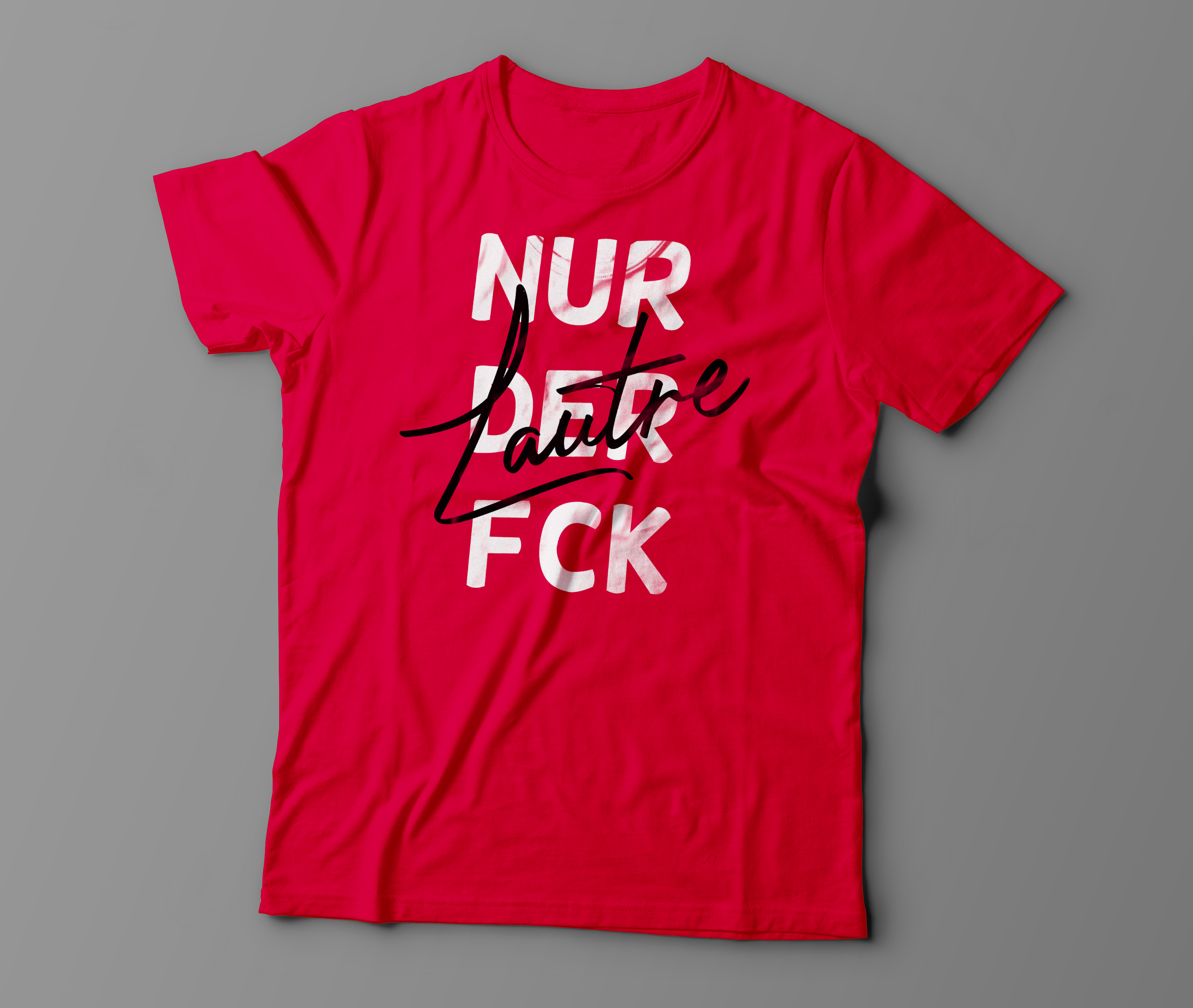 Nur der FCK - Lautre - Jack & Jones - T-Shirt - 100 % ringgesponnene, gekämmte Bio-Baumwolle (Lipstick Red)