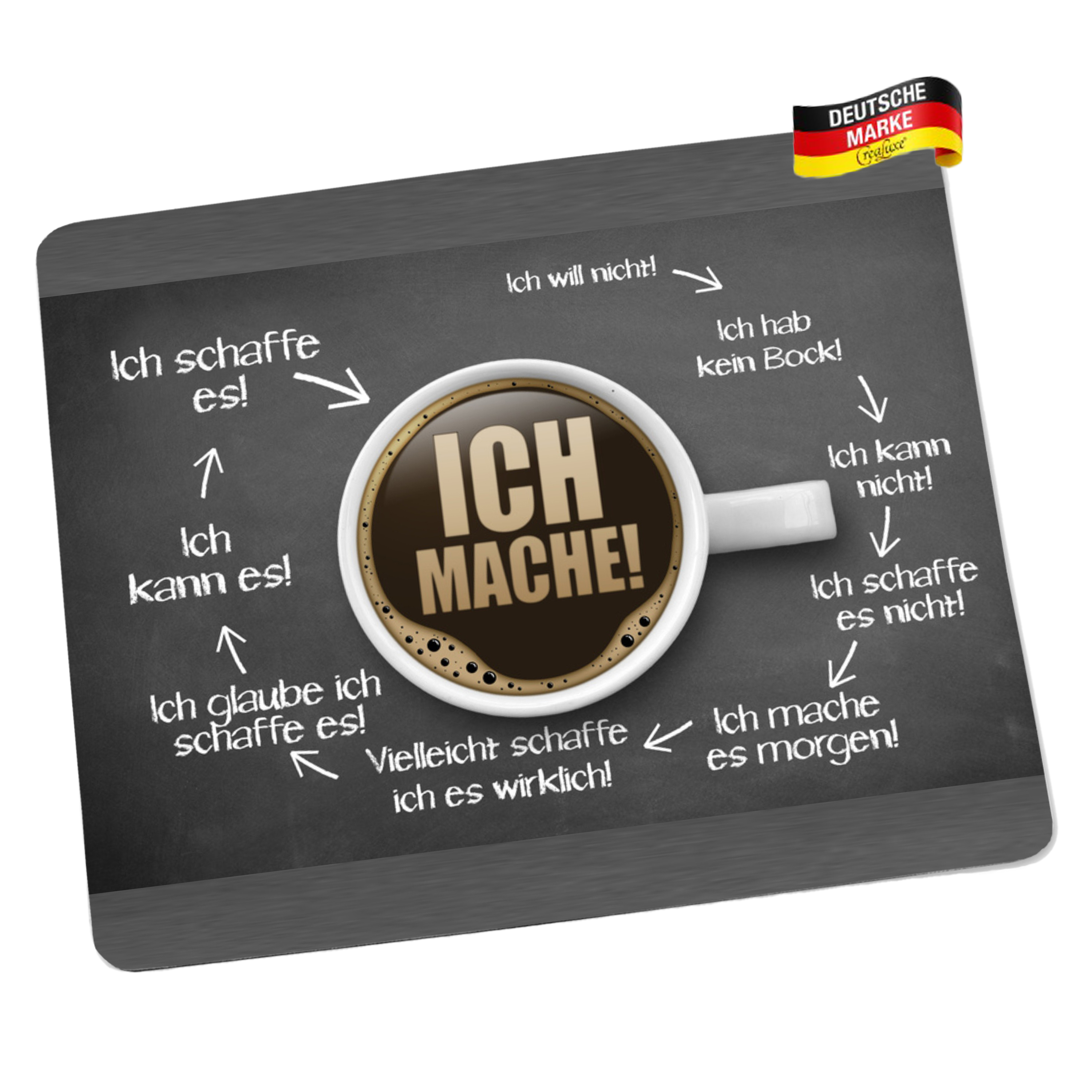 Mousepad / Mauspad - Ich Mache! - lustige Mousepads - Geschenkartikel - Computerzubehör